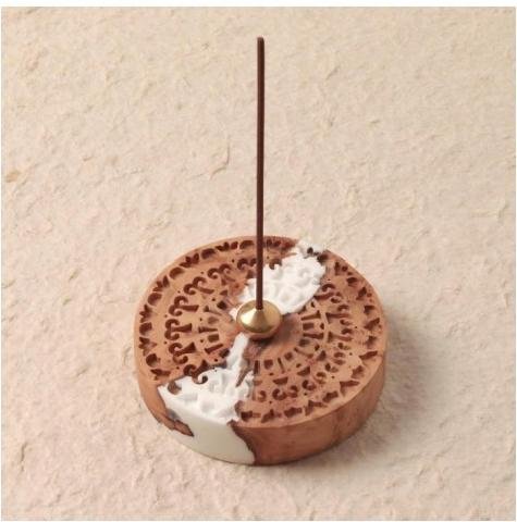 Epoxy Wood Incense Holder