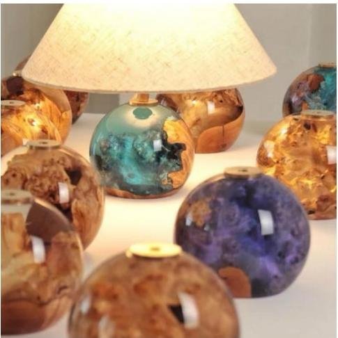 Epoxy Resin Table Lamp Collection