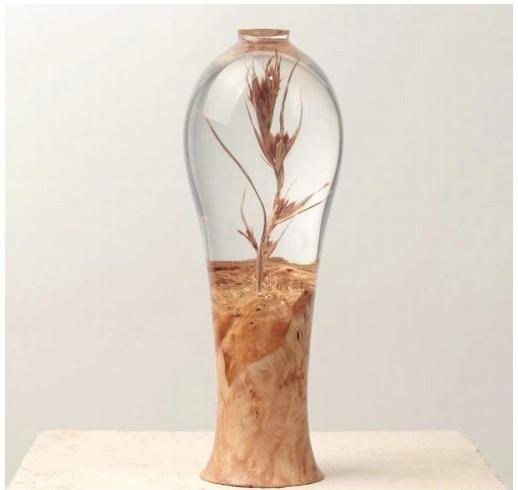 Tall Botanical Vase
