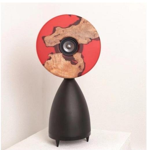 Round Epoxy Wood Speaker