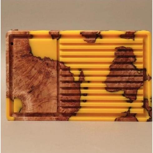 Grooved Wooden Tray