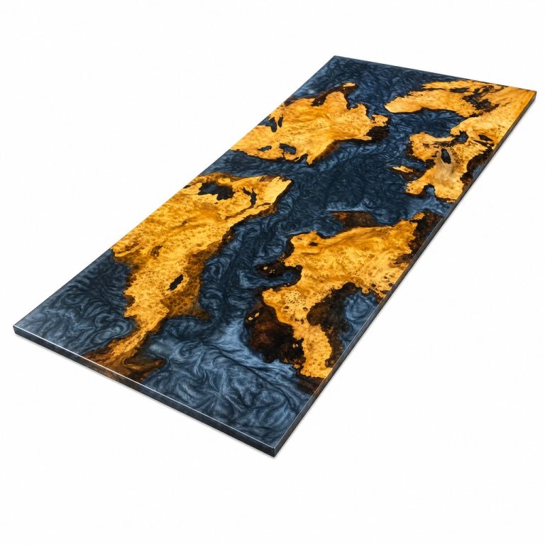 Golden Burl Blue River Island Top
