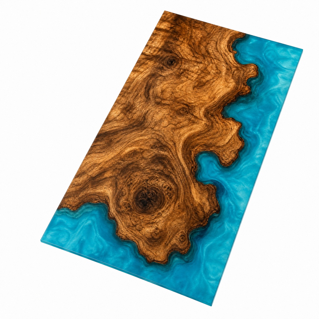 Blue Burl Epoxy Slab