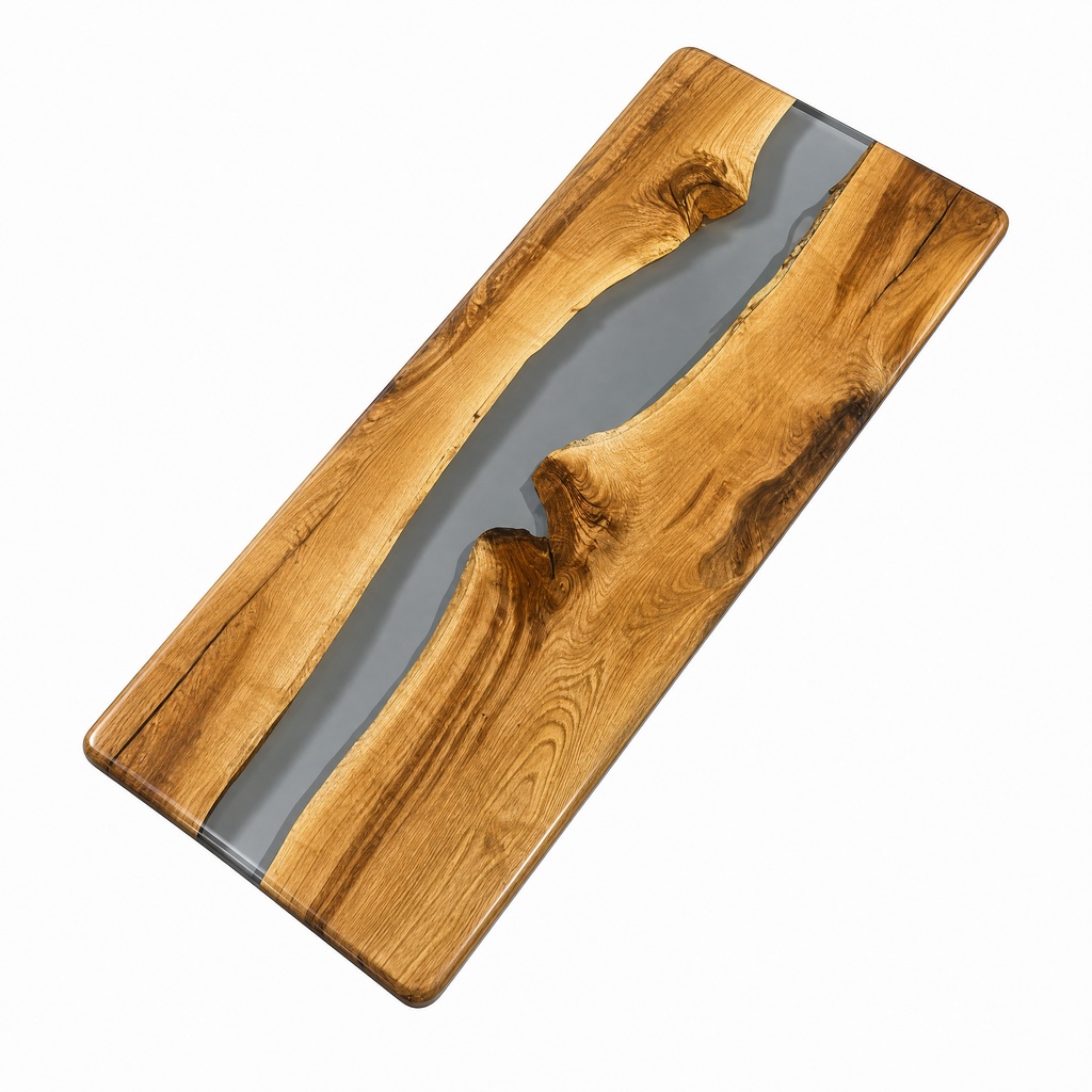 Clear Olive Wood Epoxy Slab