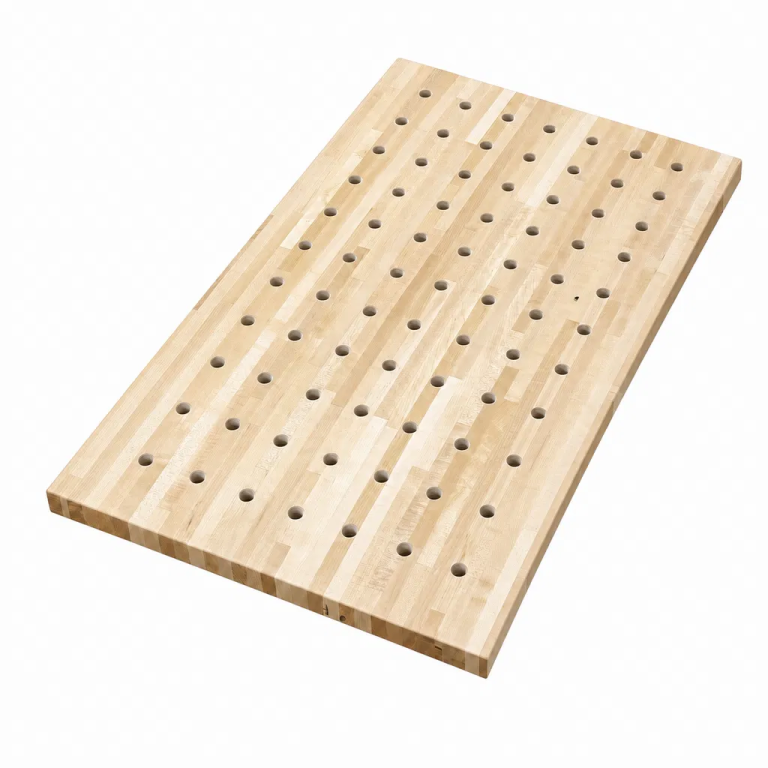 Hard Maple Dog Hole Workbench Top