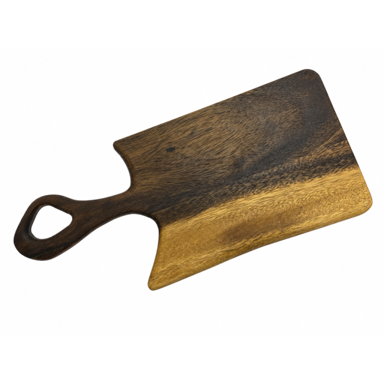 Saman Raintree Wood Cleaver-Style Paddle Board with Loop Handle