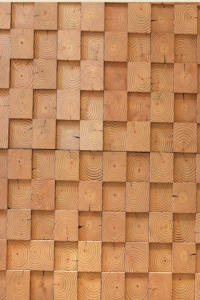 Pine End Grain 3D Wall Panel